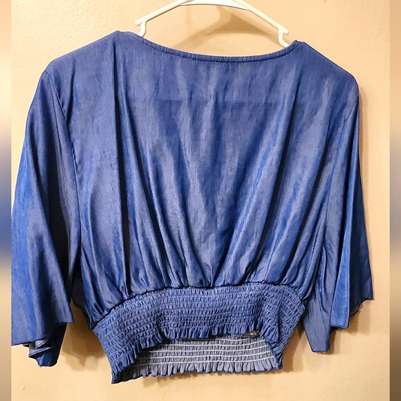 SHEIN Denim crop top - Picture 2 of 2